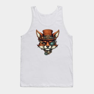 Steampunk fox face Tank Top